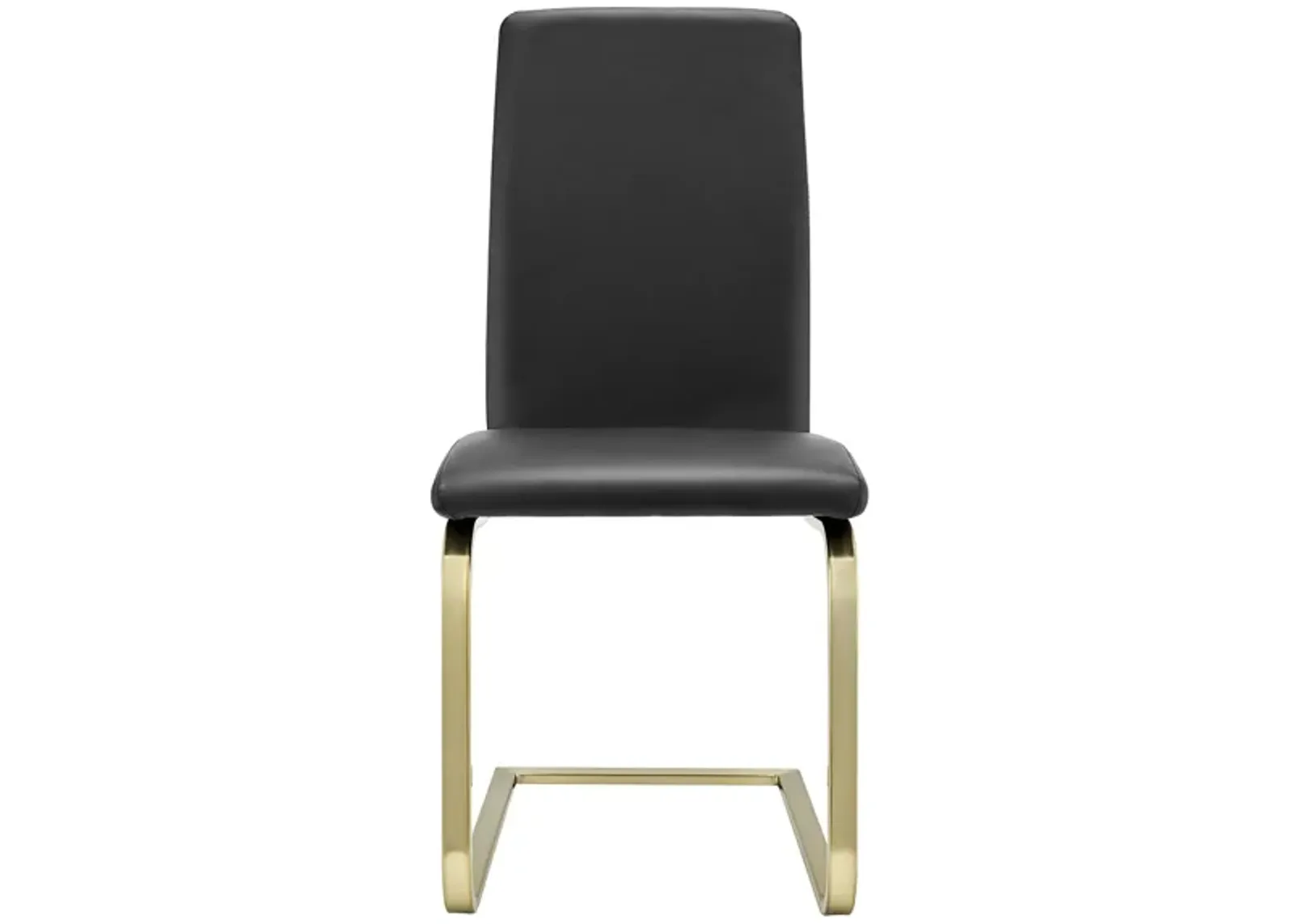 Cinzia Side Chair in Black/Gold by EuroStyle