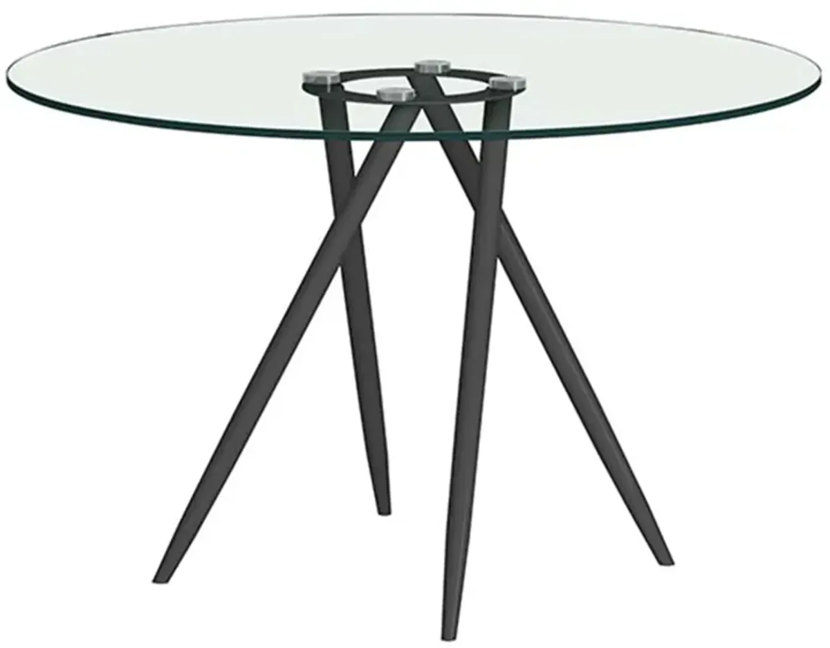 Beatriz Dining Table in Black by Chintaly Imports