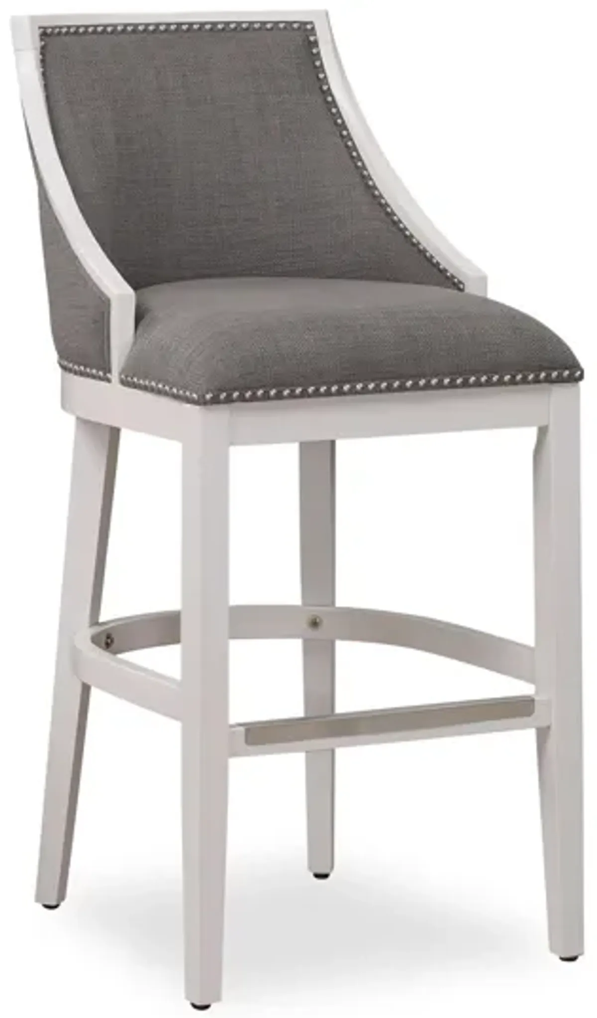 Keller Bar Stool in Off White by American Woodcrafters