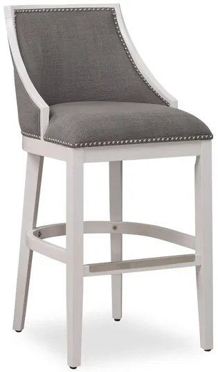 Keller Bar Stool in Off White by American Woodcrafters