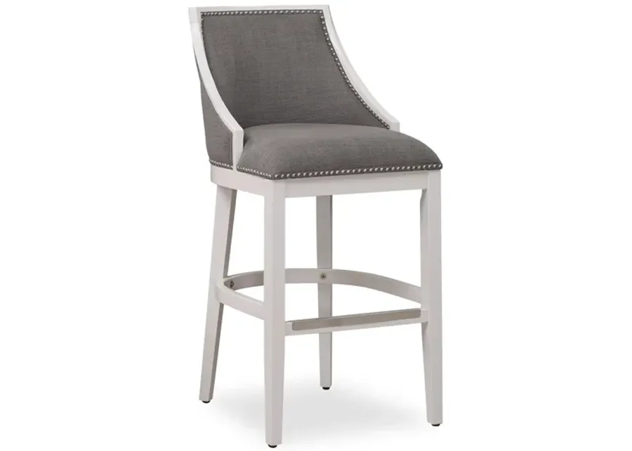 Keller Bar Stool in Off White by American Woodcrafters