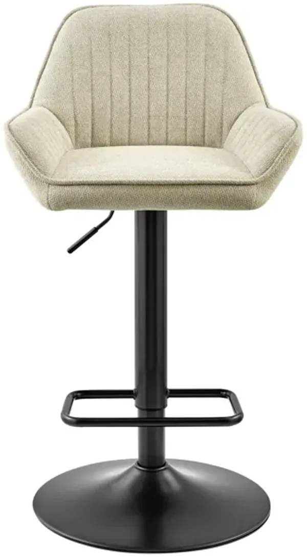 Luther Fabric Gaslift Swivel Bar Stool