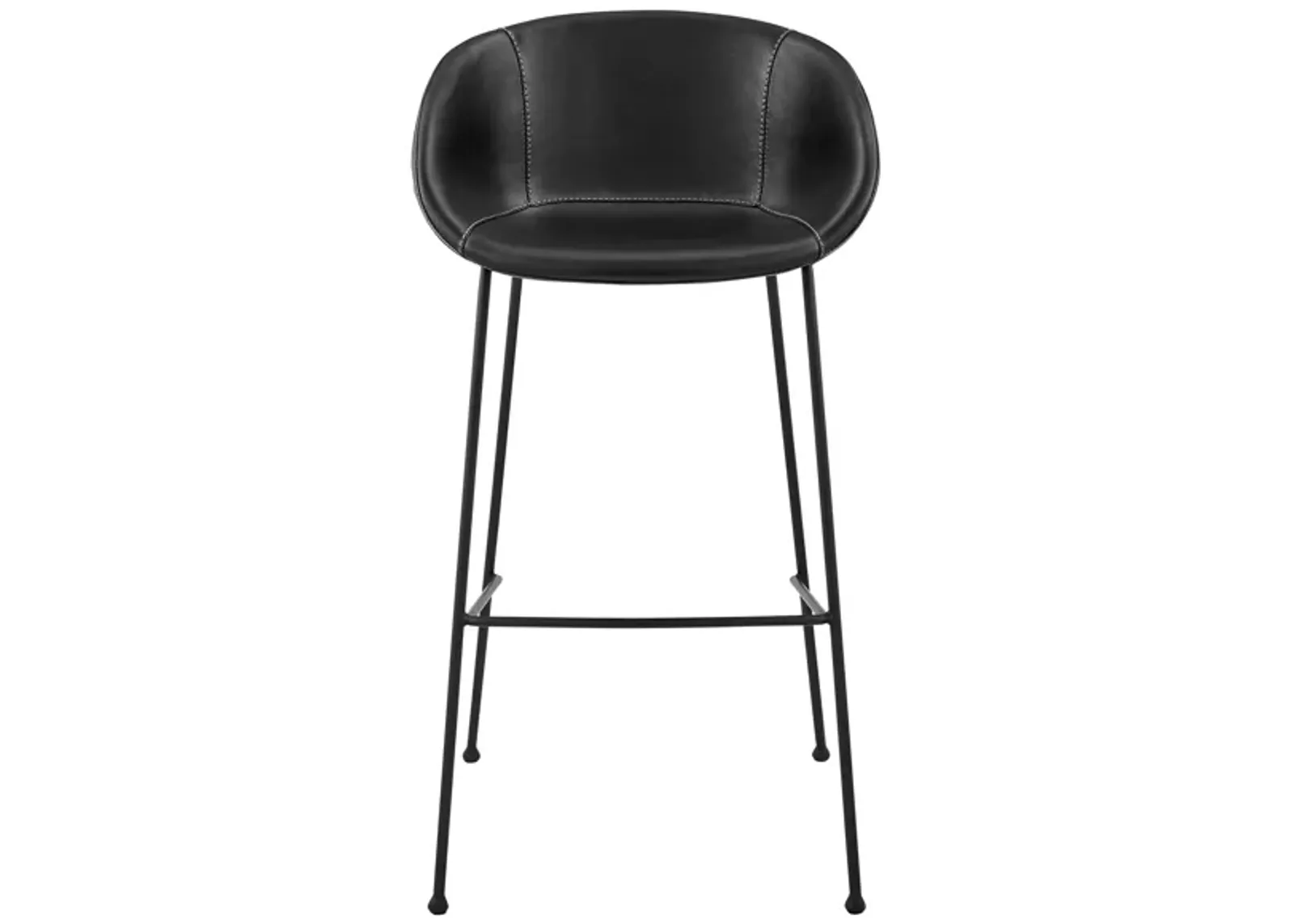 Zach Bar Stool set of 2 in Black by EuroStyle