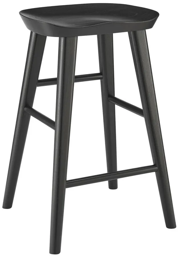 Vieno Counter Stool in Black by EuroStyle