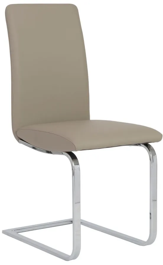 Cinzia Side Chair in Taupe by EuroStyle