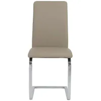 Cinzia Side Chair in Taupe by EuroStyle
