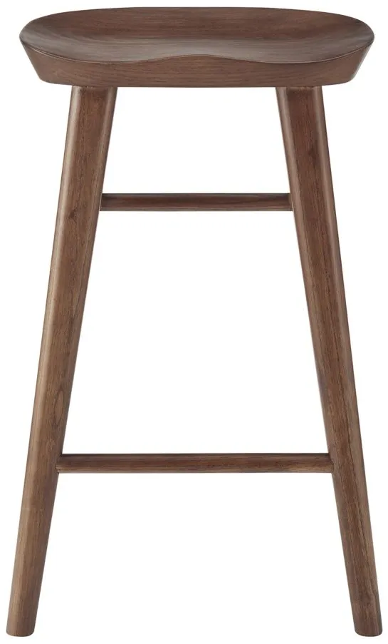 Vieno Counter Stool in Walnut by EuroStyle