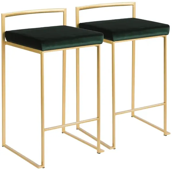Fuji Stacker Counter-Height Stool - Set of 2
