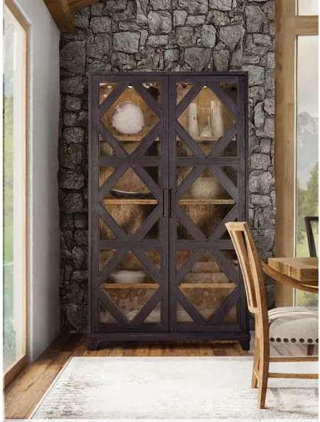 Big Sky Display Cabinet in Charred Timber by Hooker Furniture