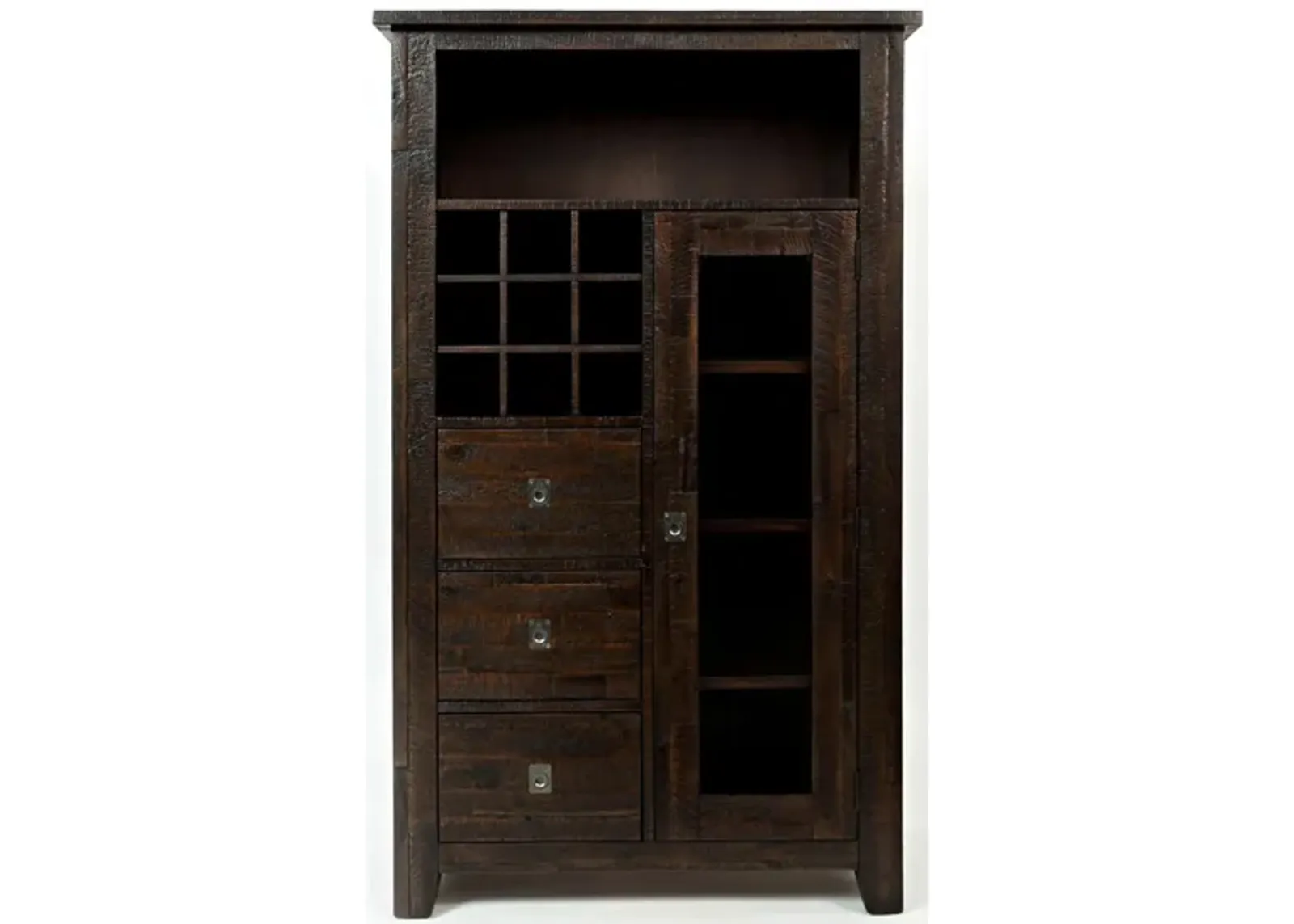 Kona Grove Wine Cabinet in Deep Chocolate by Jofran