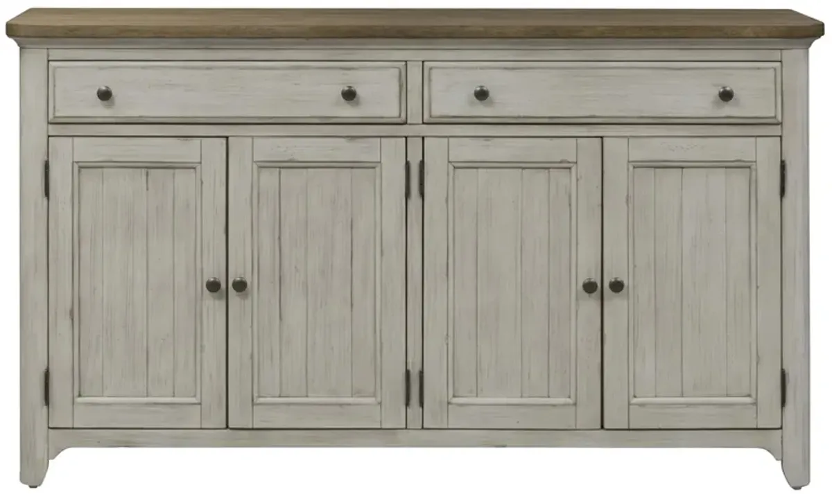 Farmhouse Reimagined Server in White by Liberty Furniture