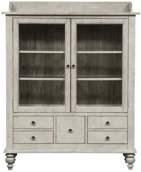 Heywood China Cabinet w/ Lighting in White by Liberty Furniture