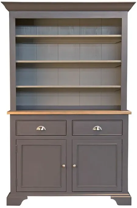 Port Townsend Buffet with Hutch in Gull Gray-Seaside Pine by A-America