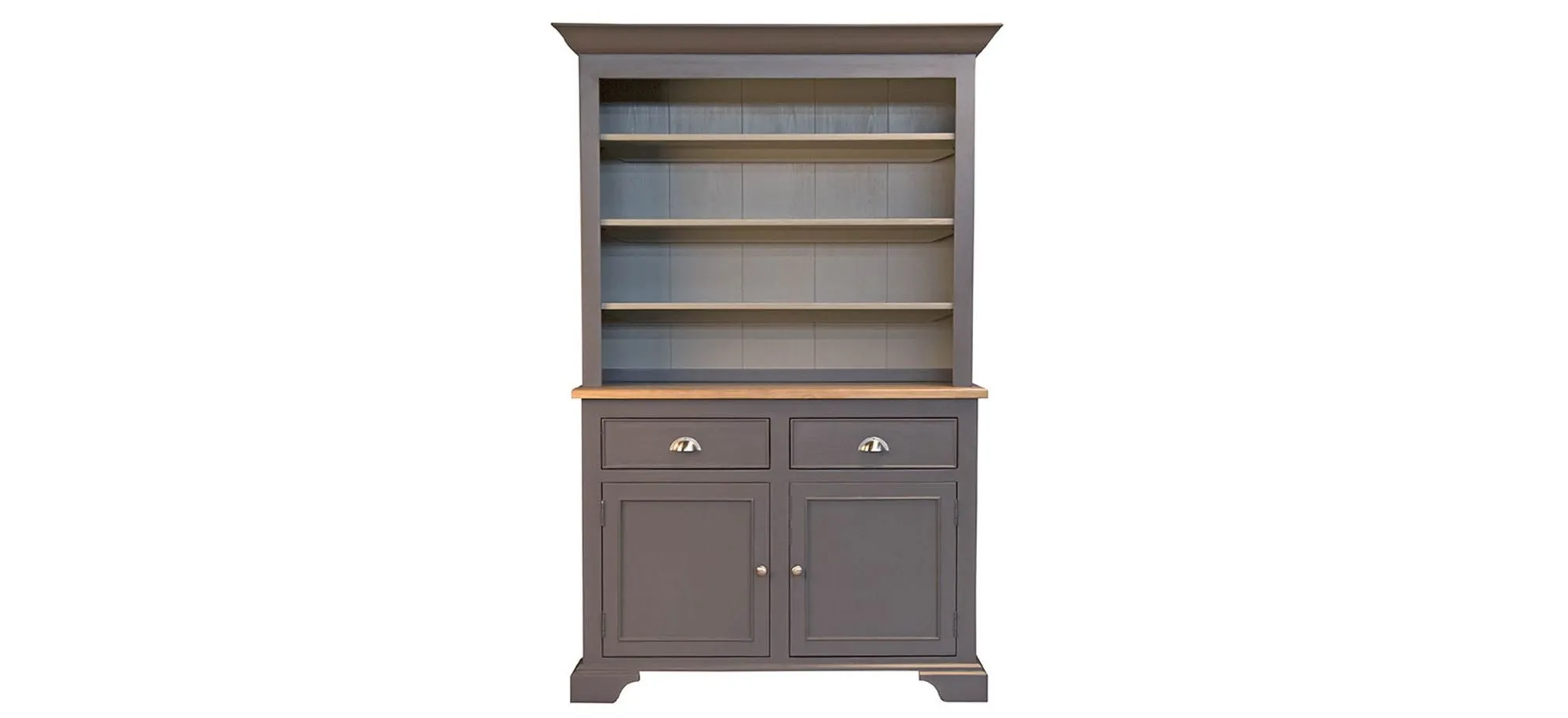 Port Townsend Buffet with Hutch in Gull Gray-Seaside Pine by A-America