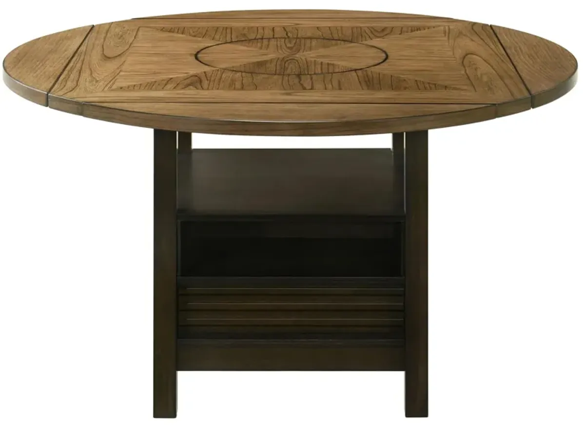 Oakly Counter Height Table in Wheat / Charcoal by Crown Mark