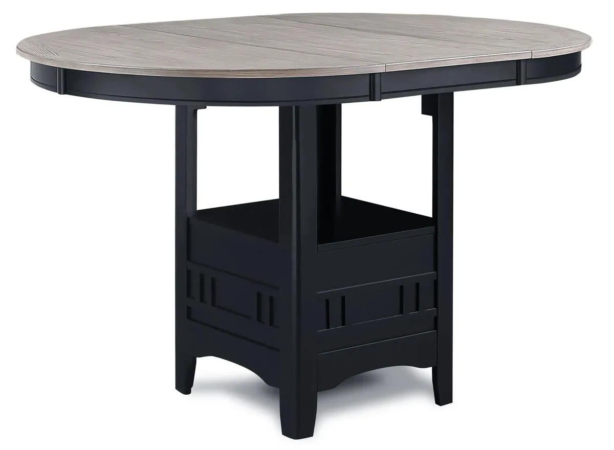 Hartwell Counter height Dining Table in Light Grey / Black by Crown Mark