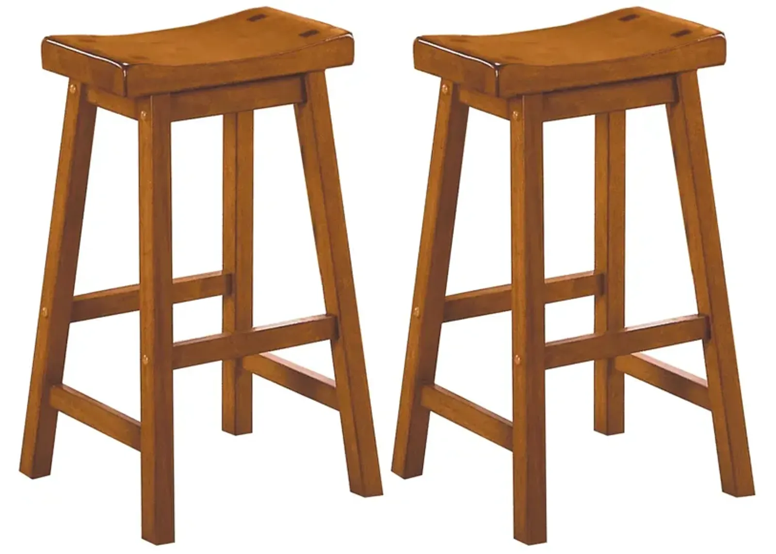 Goya Bar Stool - Set of 2 in Oak by Homelegance