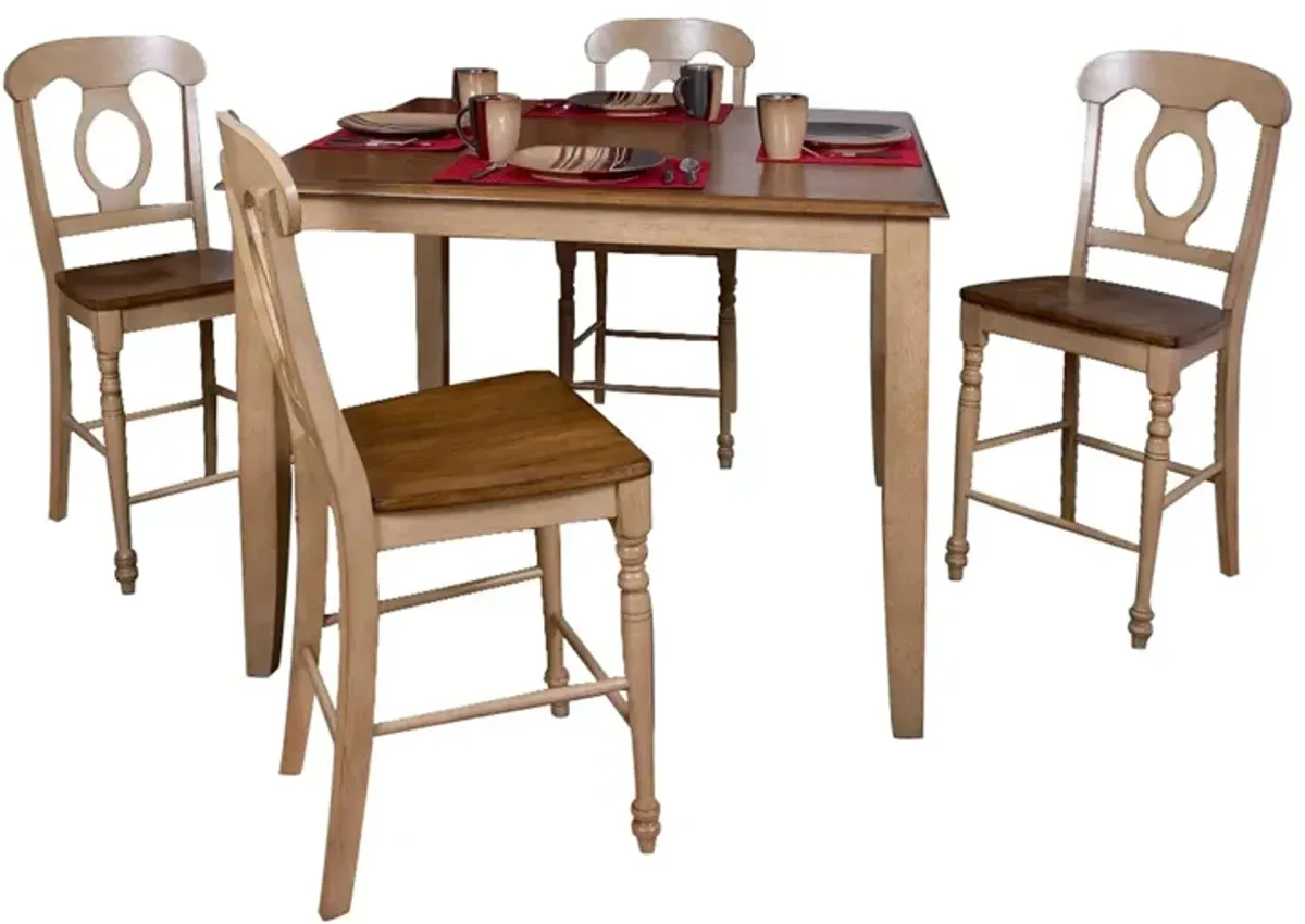 Brook 5-pc. Counter Height Dining Set w/ Napoleon Chairs