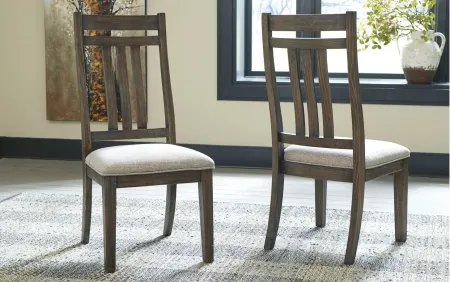 Wyndahl Dining Chair Set of 2 in Rustic Brown by Ashley Furniture