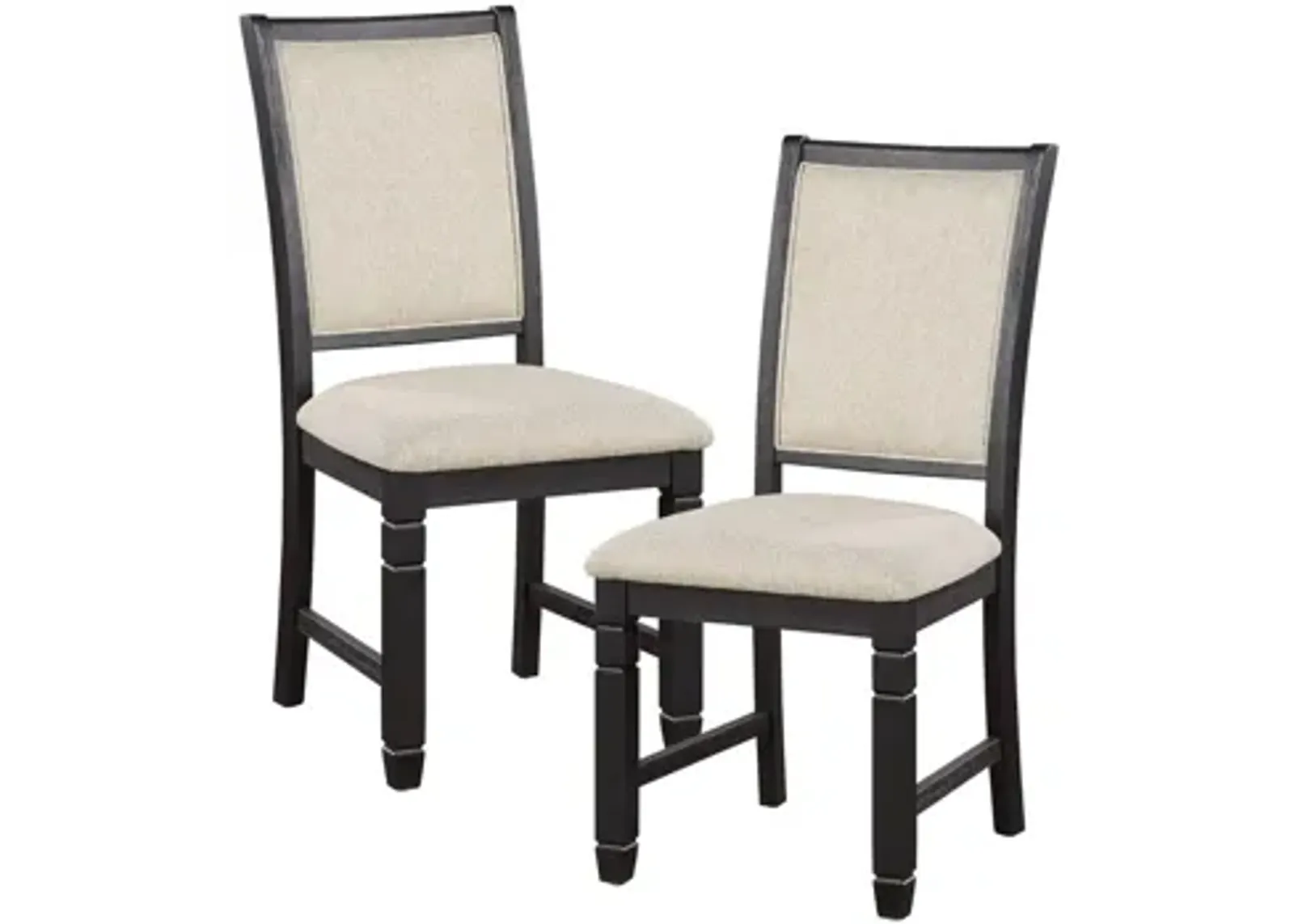 Arlana Upholstered Dining Chair (Set of 2) in Black by Homelegance