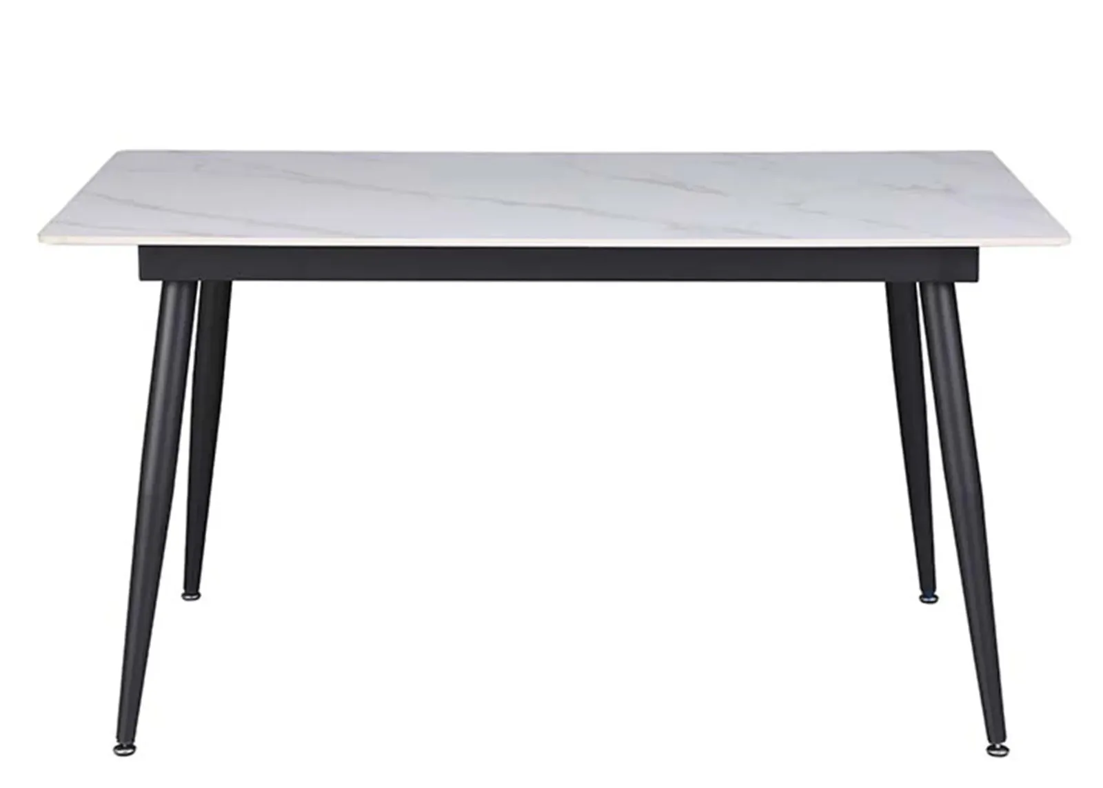 Kingsley Dining Table in Black;White by Chintaly Imports