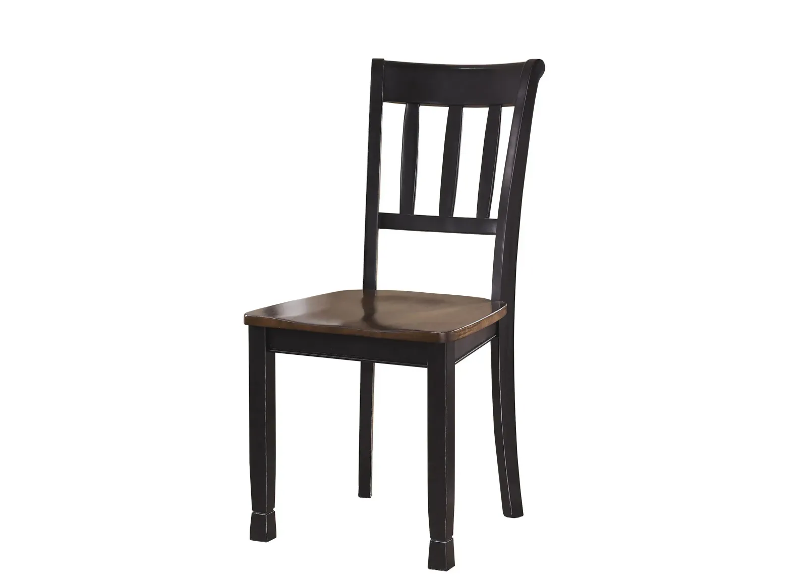 Owingsville Dining Chair-Set of 2 in Black/Brown by Ashley Furniture