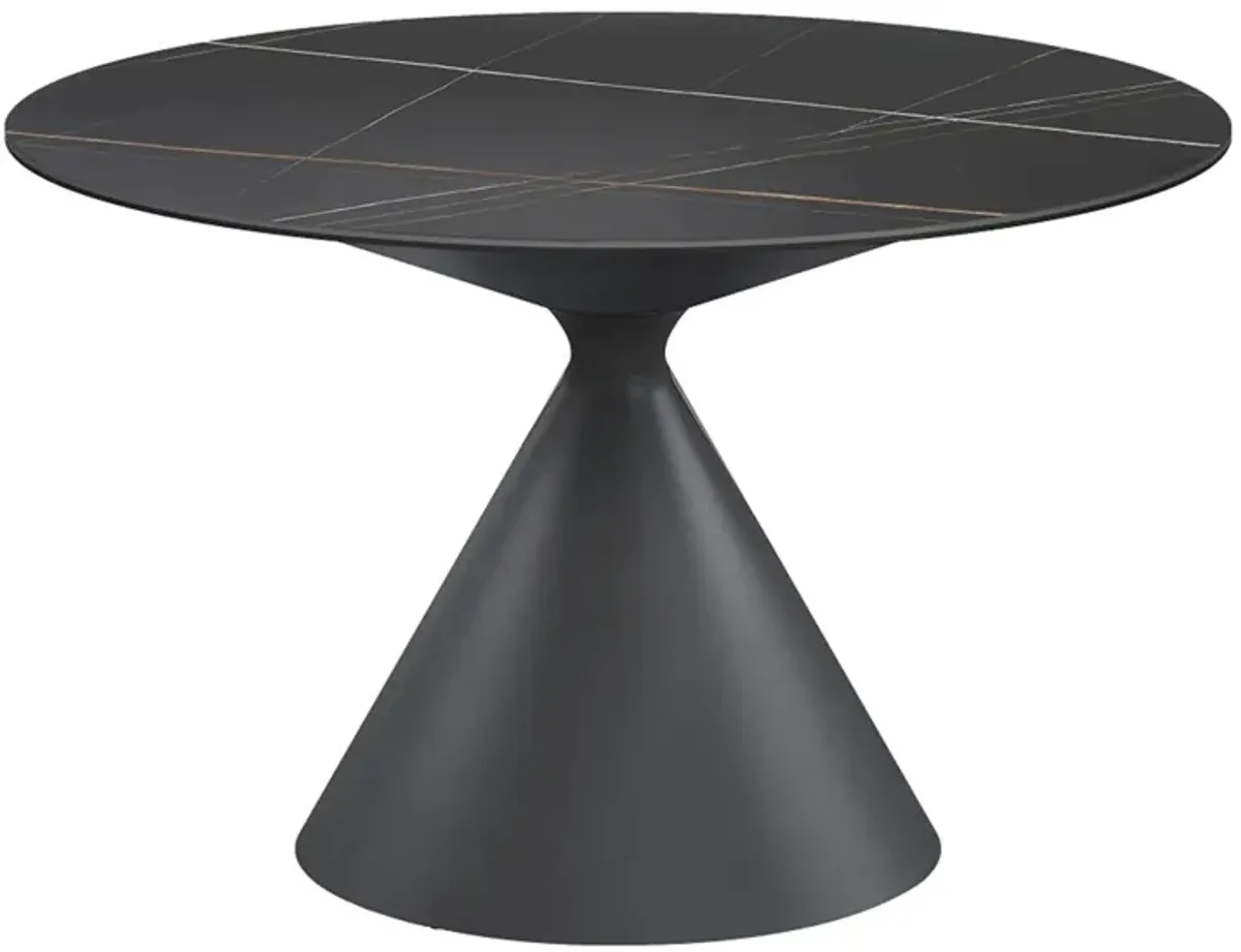 Daphne Dining Table in Black by Chintaly Imports