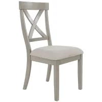 Parellen Upholstered Dining Chair Set of 2 in Gray by Ashley Furniture