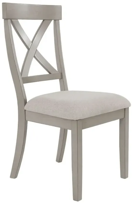 Parellen Upholstered Dining Chair Set of 2 in Gray by Ashley Furniture