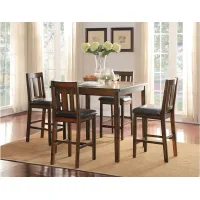 Normand 5-pc. Counter Height Dining Set in Brown by Homelegance