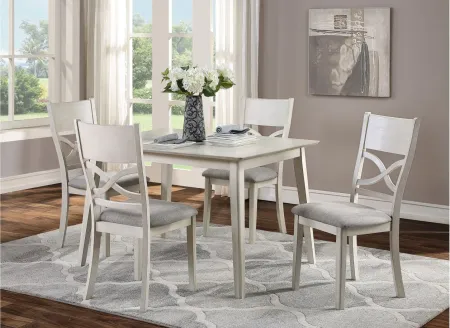Brisa 5-pc Dining Set in Antique White by Homelegance