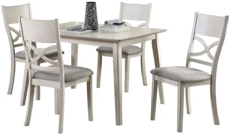 Brisa 5-pc. Dining Set in Antique White by Homelegance