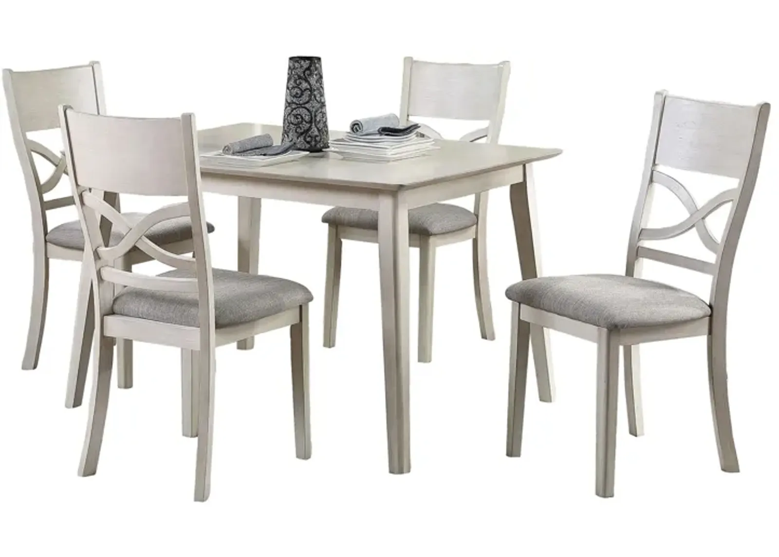 Brisa 5-pc Dining Set in Antique White by Homelegance