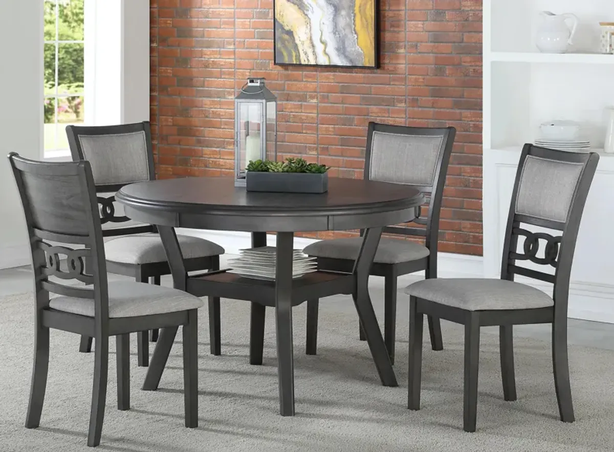 Gia 5-pc Dining Set in Gray by New Classic Home Furnishings