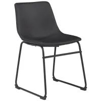 Brigham Dining Chair - Set of 2 in Black by Ashley Furniture
