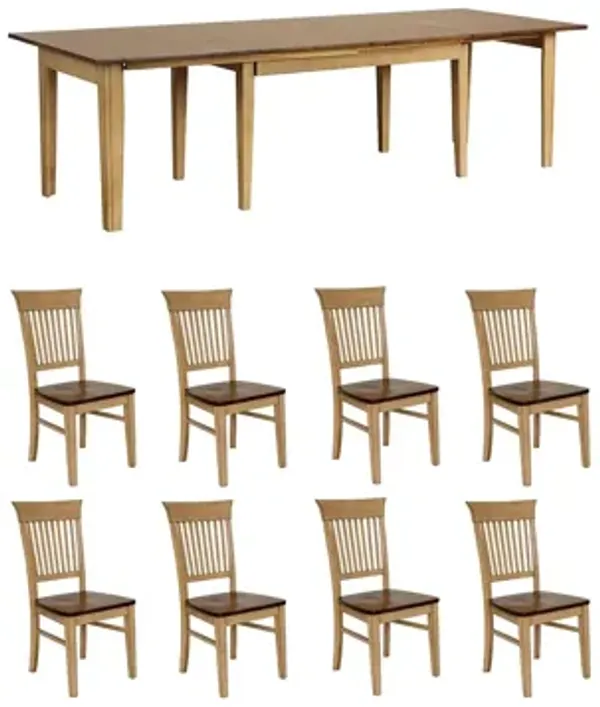 Brook 9-pc. Dining Set w/ Fancy Chairs