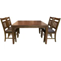 Mase Gathering 5-pc. Counter-Height Dining Set in Macciato Brown by A-America