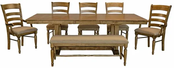 Bennett 7-pc. Dining Set w/ Trestle Table