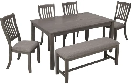 Maple Ridge 6-pc. Dining Set in Gray by Legacy Classic Furniture