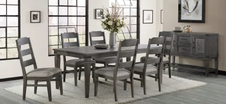 Foundry Dining Table in Brushed Pewter by Intercon
