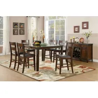 Flannigan 7-pc. Counter Height Dining Set in Light Cherry by Homelegance
