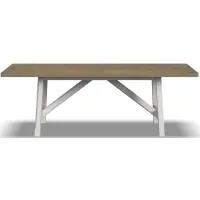 Melody Rectangular Dining Table in White by Flexsteel