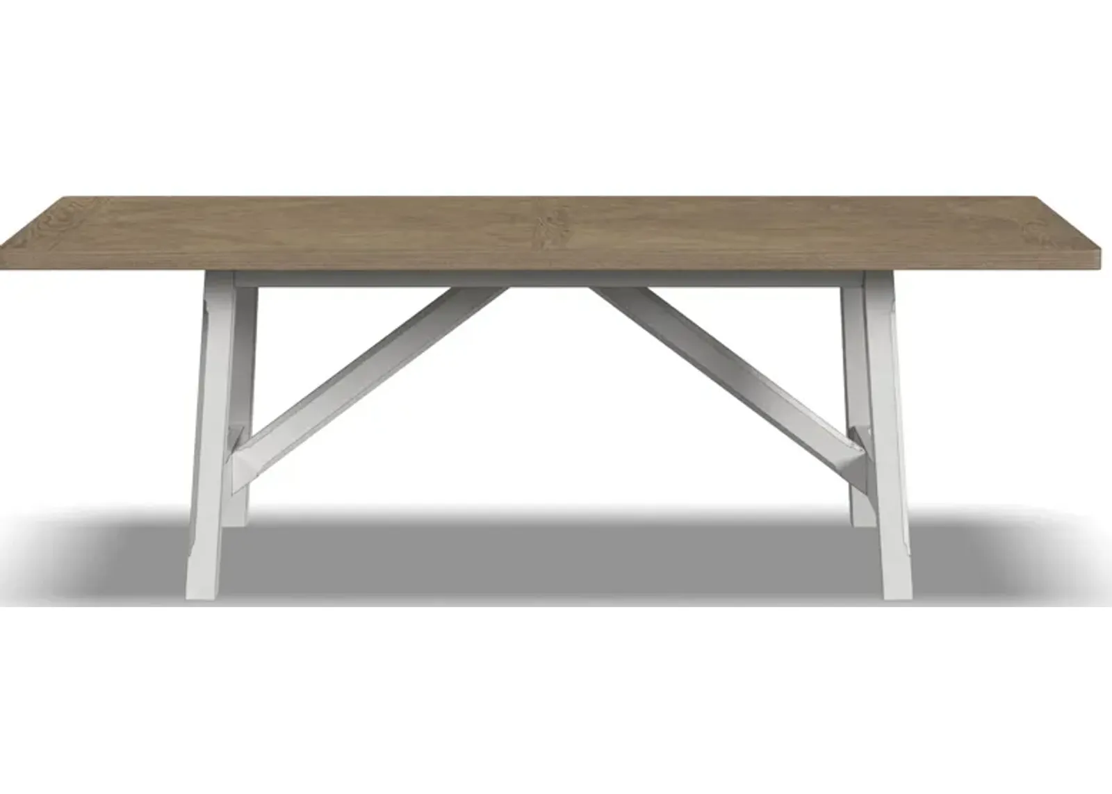 Melody Rectangular Dining Table in White by Flexsteel