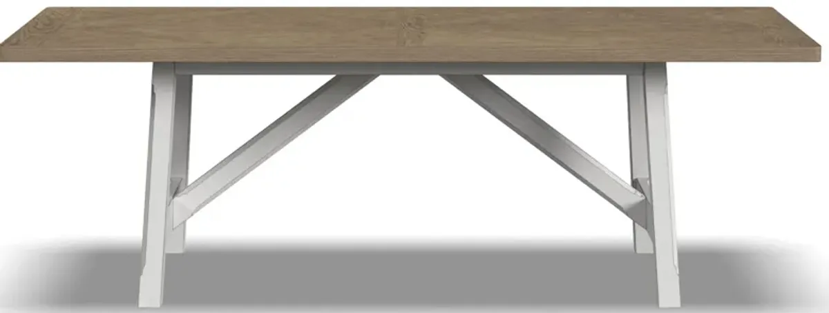 Melody Rectangular Dining Table in White by Flexsteel