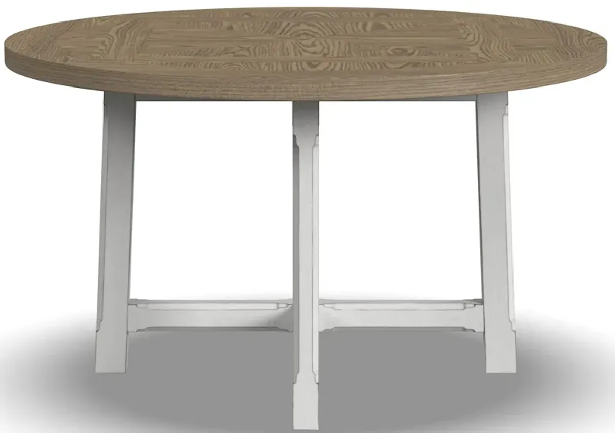 Melody Round Dining Table in White by Flexsteel