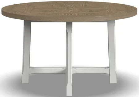 Melody Round Dining Table in White by Flexsteel