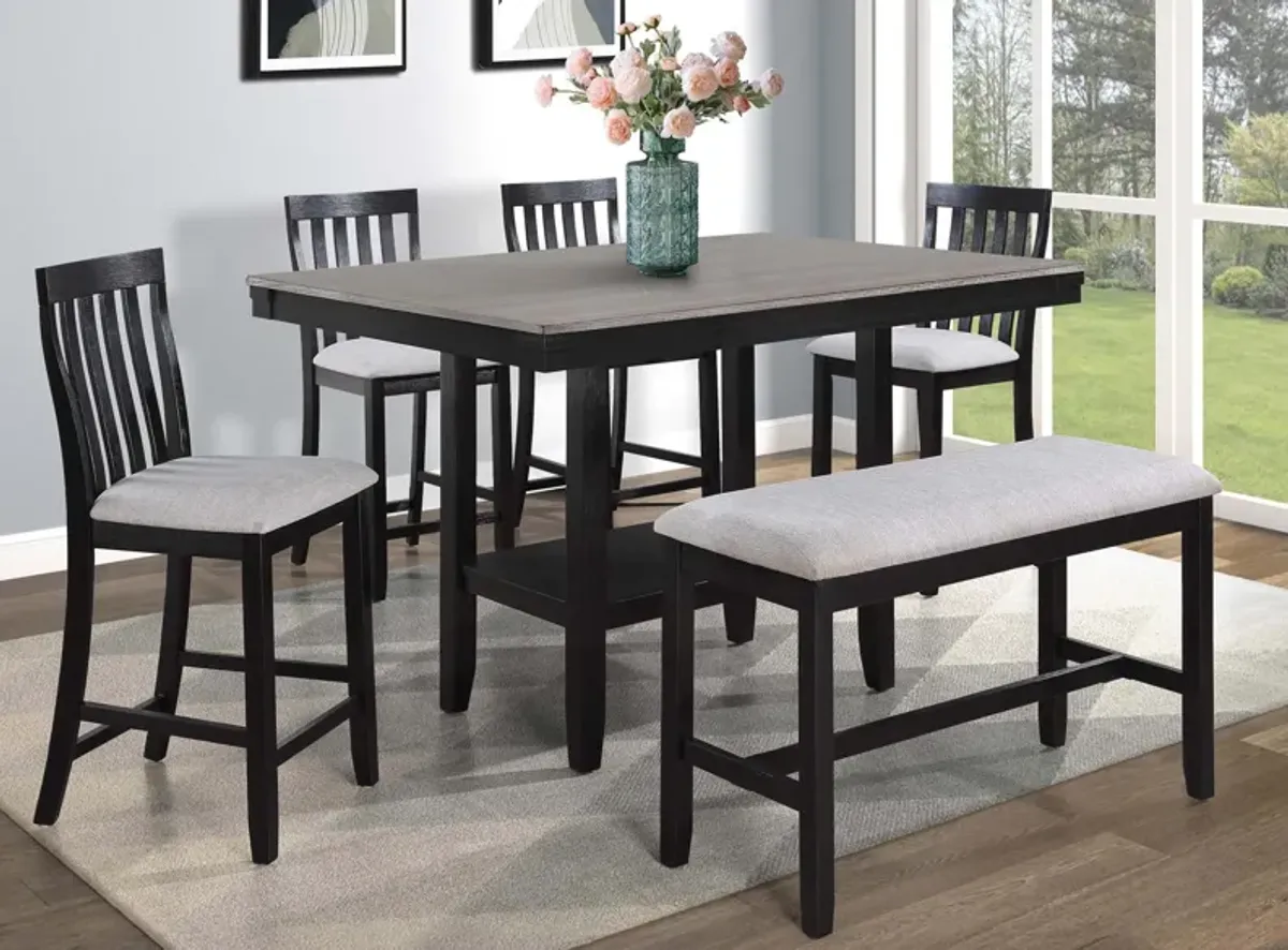Delfin 6-pc. Counter-Height Dining Set
