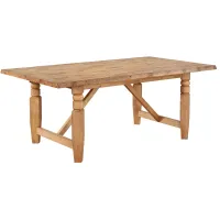 Logans Edge Trestle Table in Natural Wood by ECI