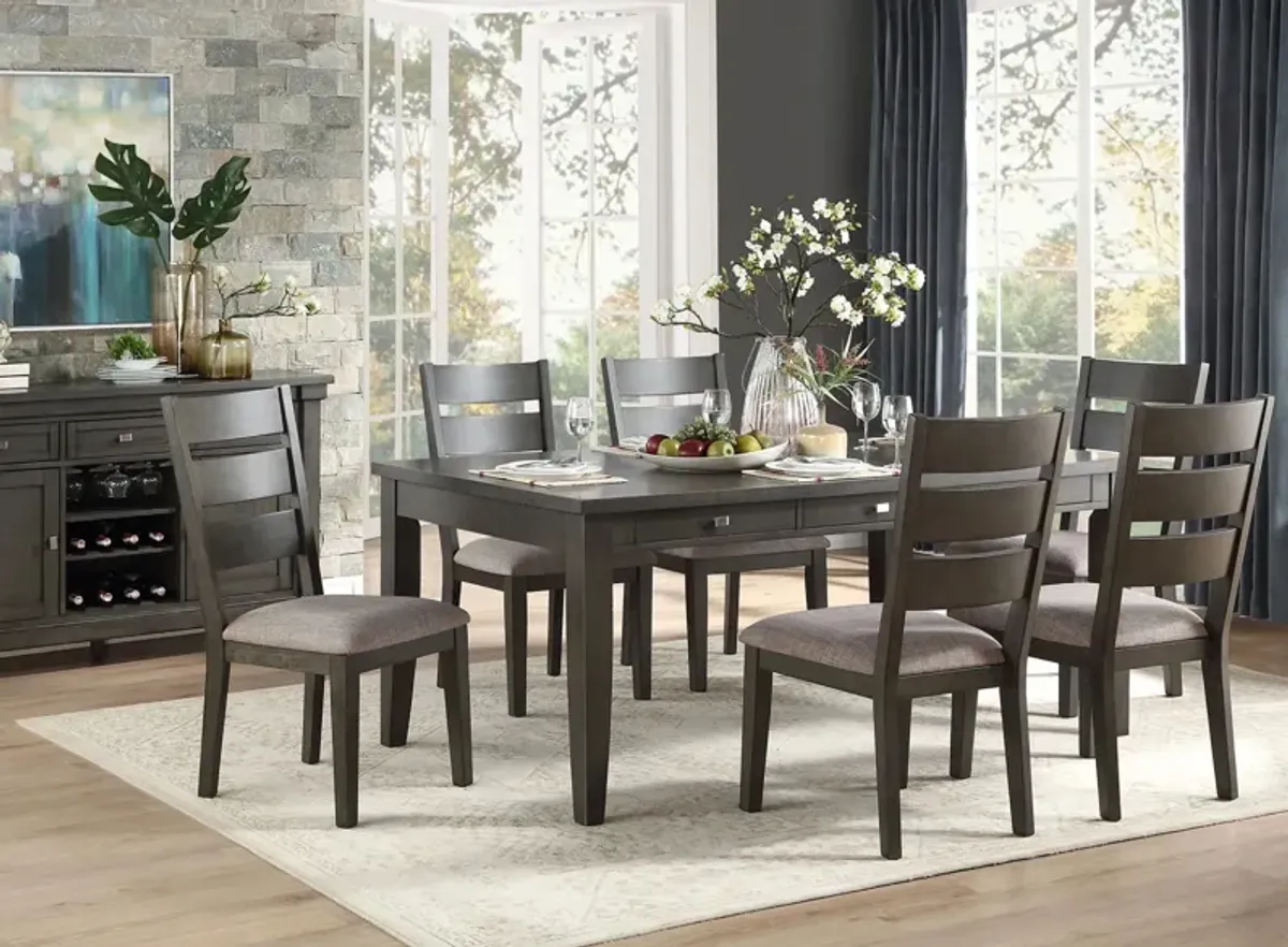 Brindle 7-pc Dining Set in Gray by Homelegance