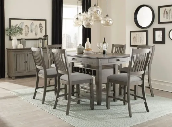 Lark 7-pc. Counter Height Dining Room Set
